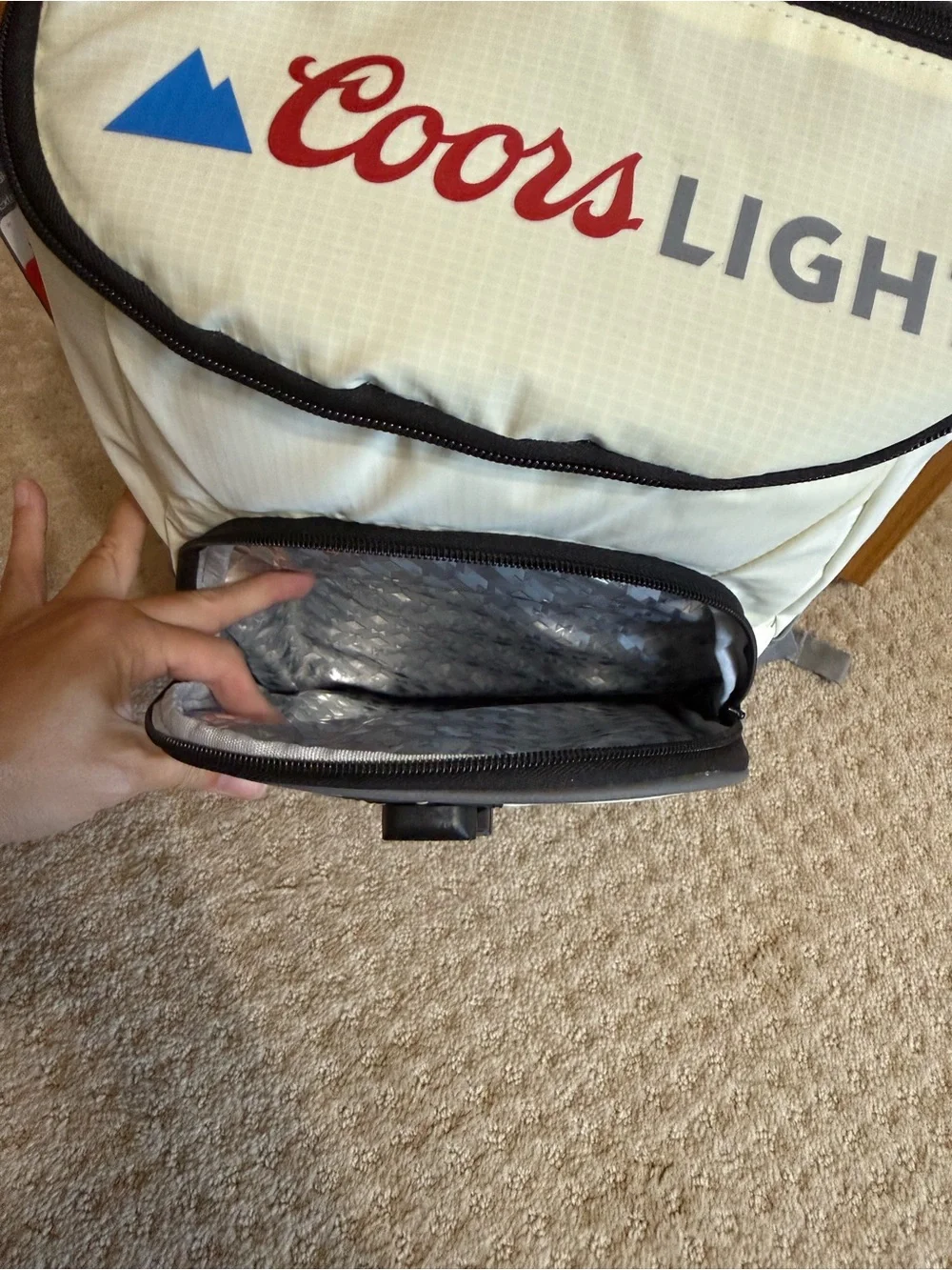 Coors Light Insulated Cooler Backpack NWT